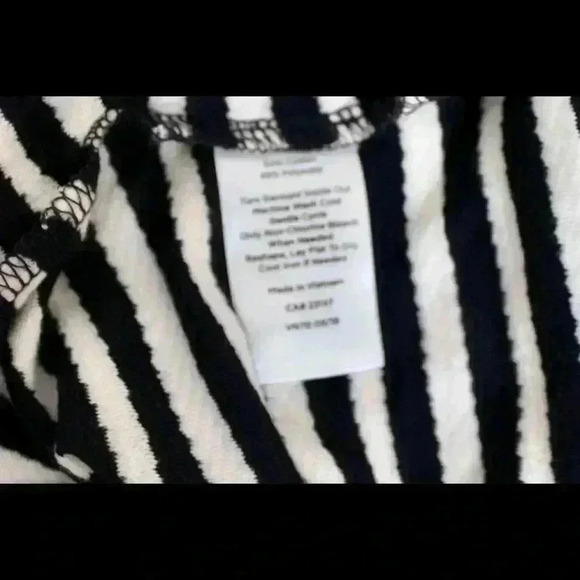 TALBOTS STRIPED SAILOR NECK LINE 3/4 SLEEVE STRIPED TOP SIZE M - Picture 7 of 7